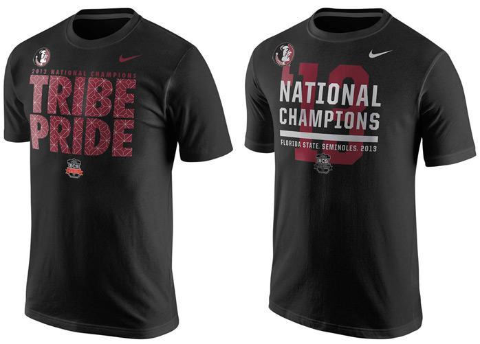 Nike Florida State Seminoles 2013 National Championship T-Shirts