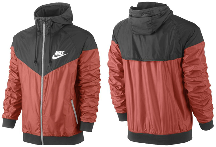 nike air jacket red