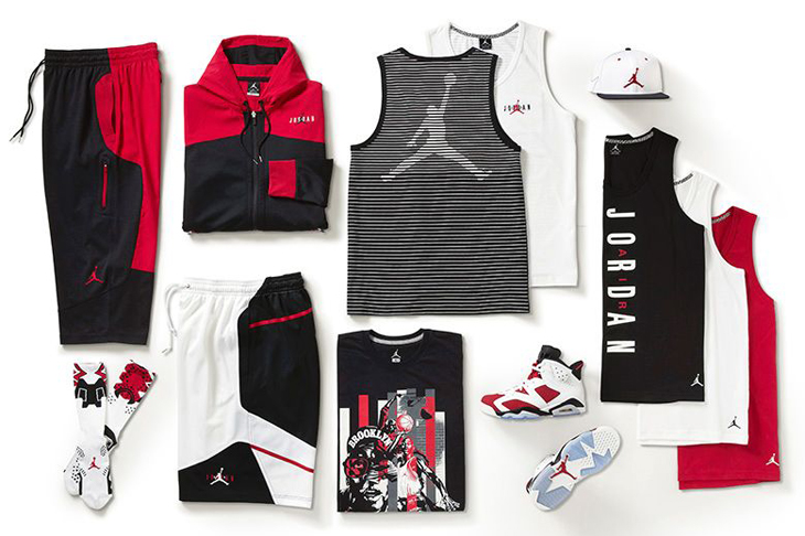 jordan 6 carmine clothes