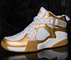 nike air raid metallic gold