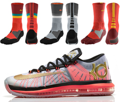 Nike Basketball Socks to Sport with the Nike KD VI Elite Gold
