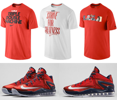 red lebron shirt