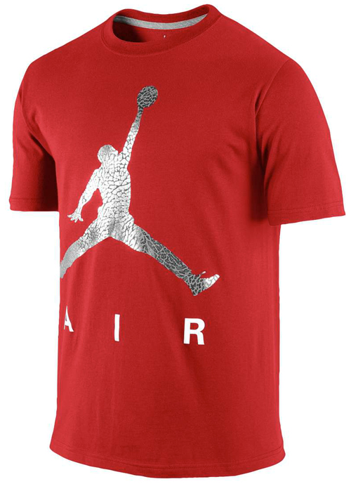 red and green jordan shirt