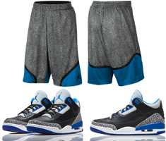 jordan retro 3 shorts