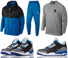 blue jordan sweatsuit