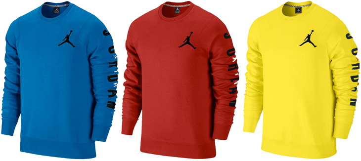 jordan flight classic fleece crew sweatshirt