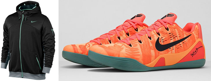 Nike Kobe 9 Bright Mango Hoodie | SportFits.com