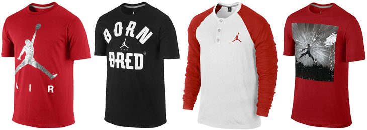 red black and white jordan shirt