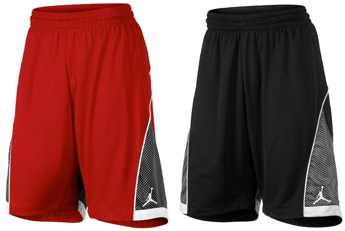 gym red jordan shorts