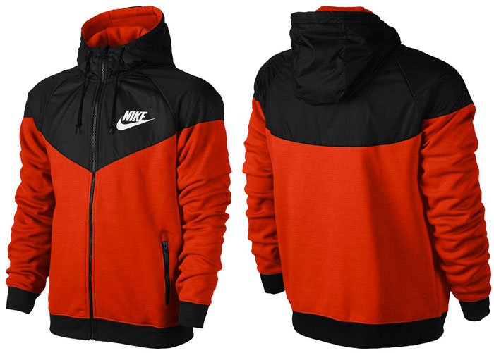 black and red nike jumper