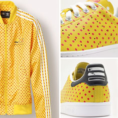 pharrell adidas polka dot jacket