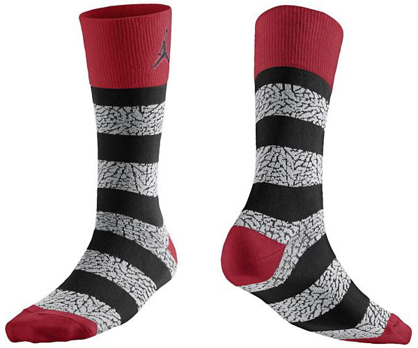 Jordan Socks to Wear with the Air Jordan 13 Black Gym Red