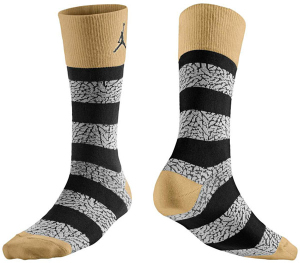 jordan black and gold socks