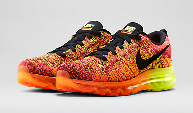 Nike Flyknit Air Max Total Orange Volt Fireberry | SportFits.com display picture 1