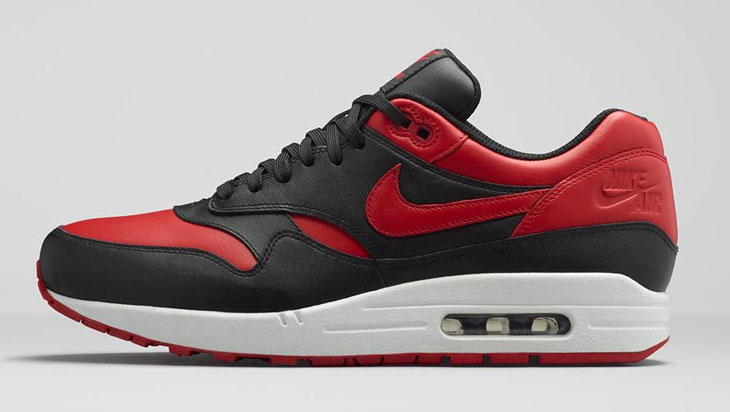 air max 1 black red