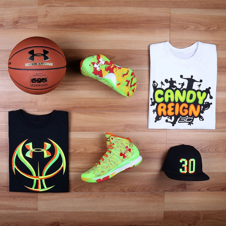 Under Armour Curry One Candy Reign Clothing and Shirts | SportFits.com