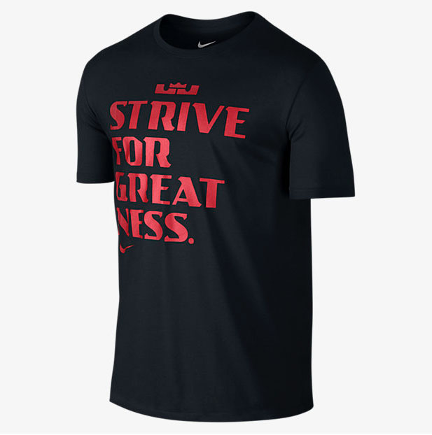 lebron strive for greatness t shirt