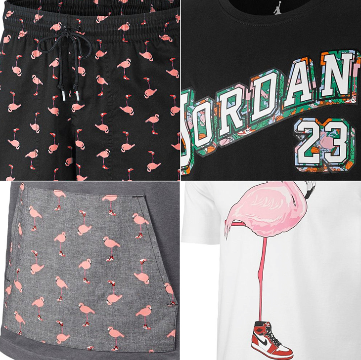 jordan flamingo shorts