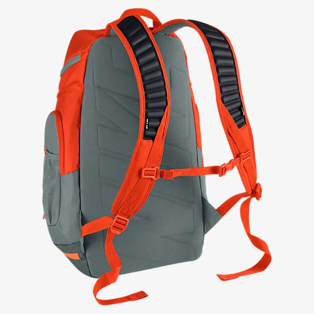 orange nike max air backpack