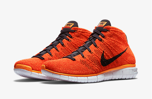 nike flyknit chukka orange