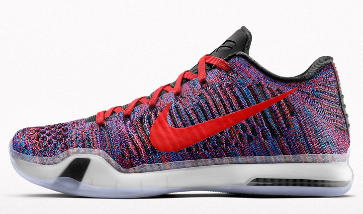 シューズ(男性用) Kobe X Elite Low iD Flyknit Multi-C Nike Kobe X Elite Low Multicolor on NIKEiD | SportFits.com