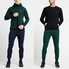 nike green fleece tracksuit