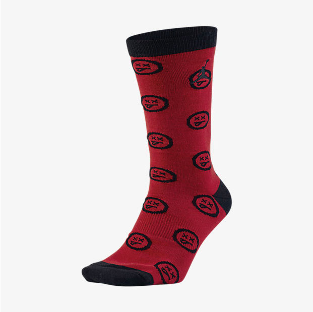 air-jordan-12-flu-game-socks-red-1