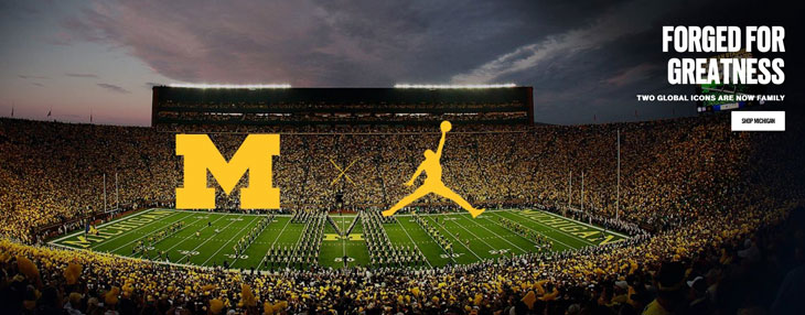 Nike and Jordan Michigan Wolverines Clothing | SportFits.com