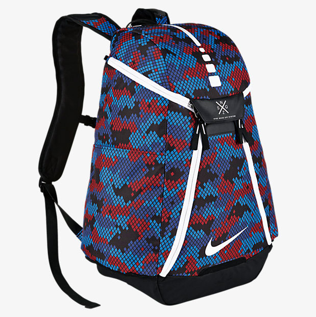 Nike Hoops Elite Max Air Team 2 Backpack Blue Red Black SportFits.com