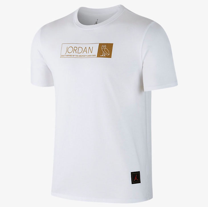 air-jordan-12-ovo-white-gold-shirt