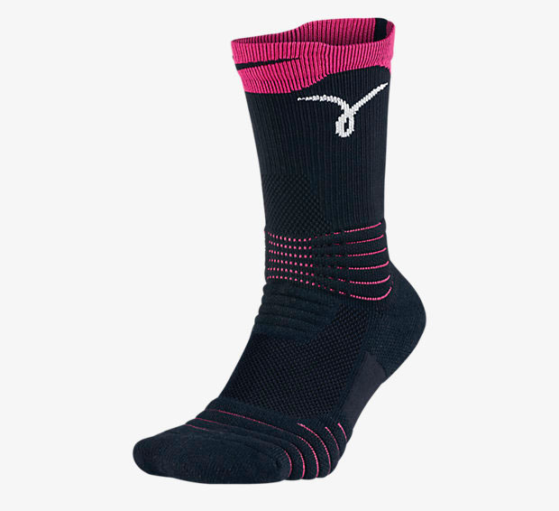 nike breast cancer basketball socks