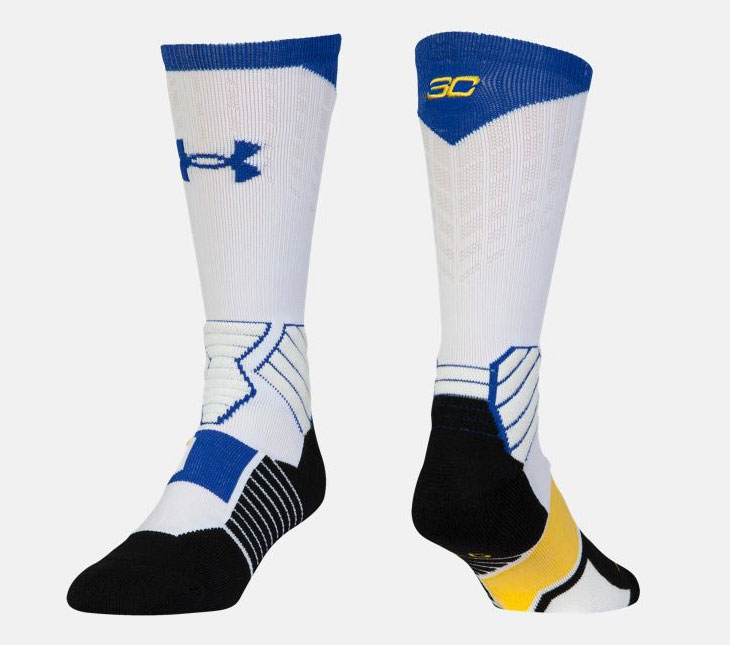 blue and yellow under armour socks
