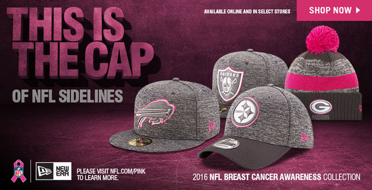 New Era 2016 NFL Breast Cancer Awareness Hats