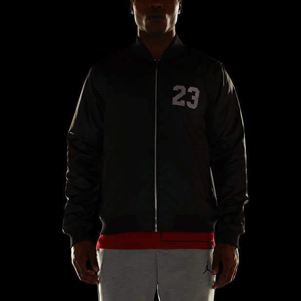 air jordan bomber jacket black