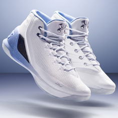 steph curry shoes white and blue