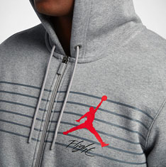 jordan flight fleece hoodie blue