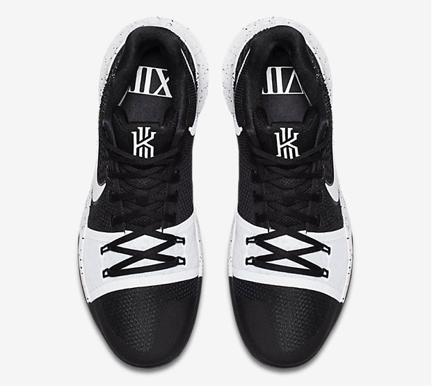 kyrie 3 tb black white