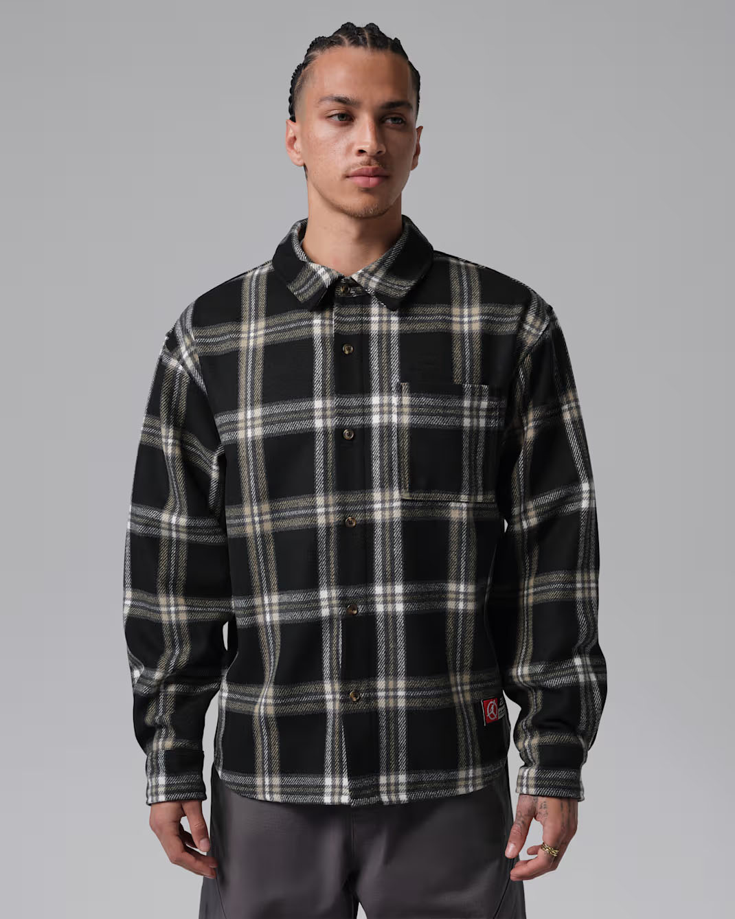 Air Jordan 1 High OG Flight Club Mens Flannel Shirt 1