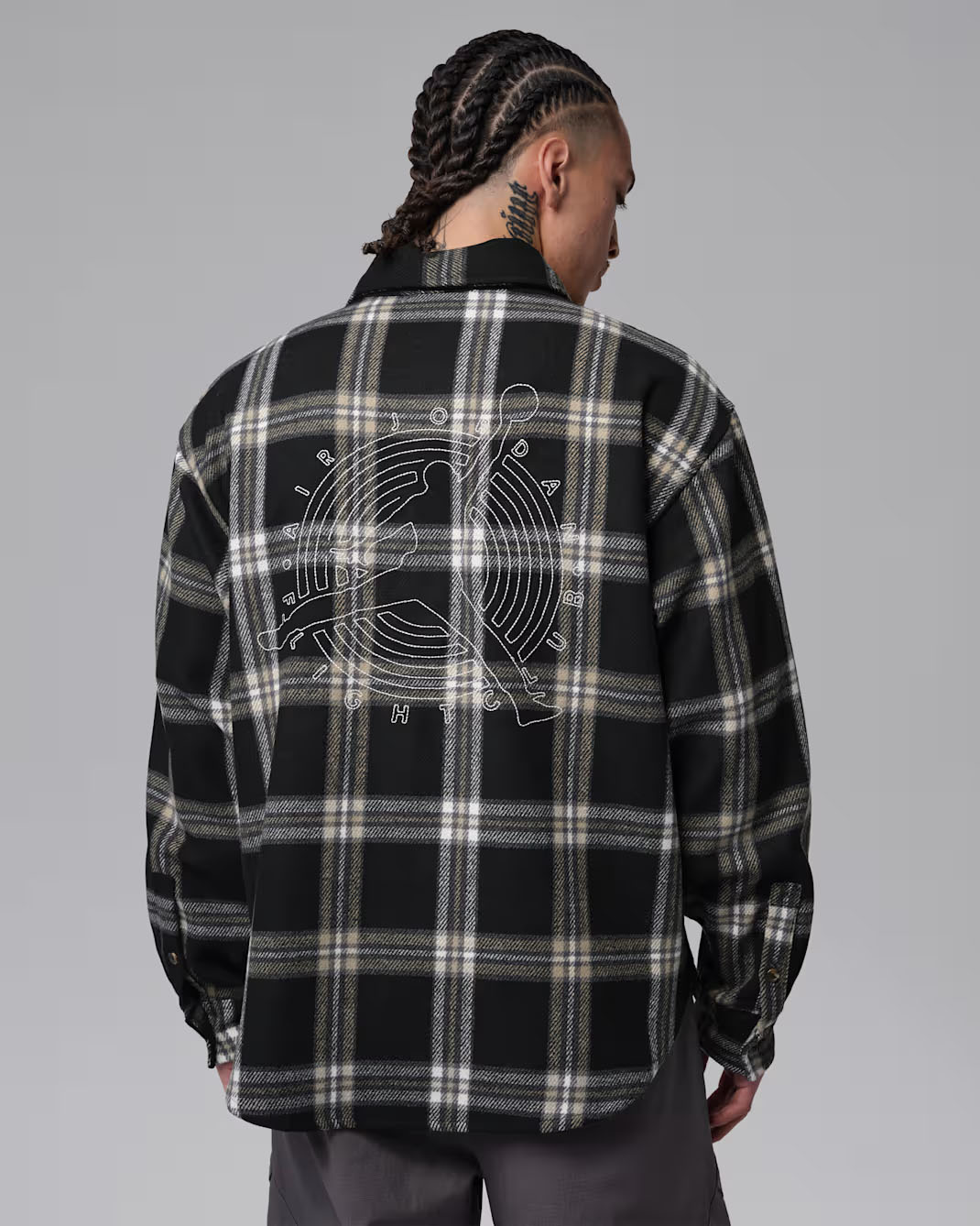Air Jordan 1 High OG Flight Club Mens Flannel Shirt 2