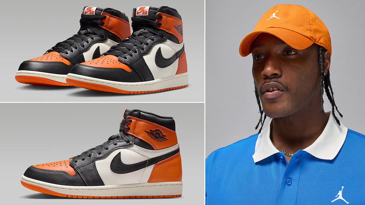 Air Jordan 1 High OG Shattered Backboard 2025 Shoes x Jordan Club Cap Curved Bill Hat