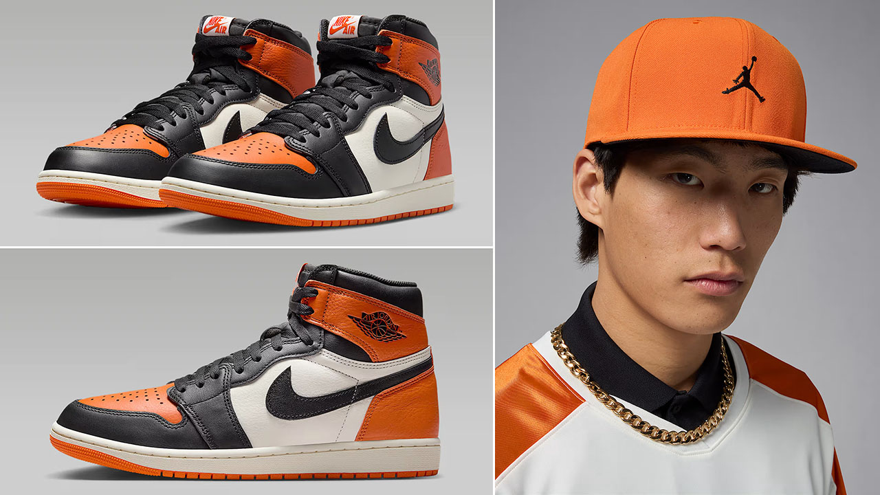 Air Jordan 1 High OG Shattered Backboard 2025 Shoes x Jordan Pro Snapback Hat