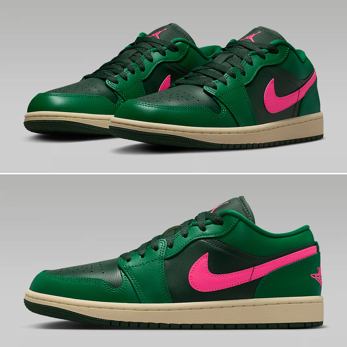 Air-Jordan-1-Low-Malachite-Pink-Blast-Coconut-Milk-Fir-Womens-Shoes-DC0774-300