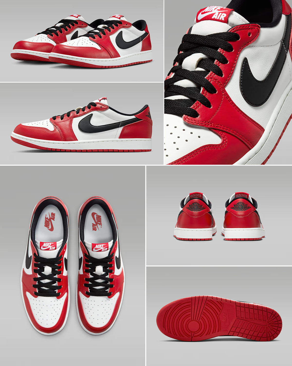 Air Jordan 1 Low OG Chicago 2025 Mens Sneakers