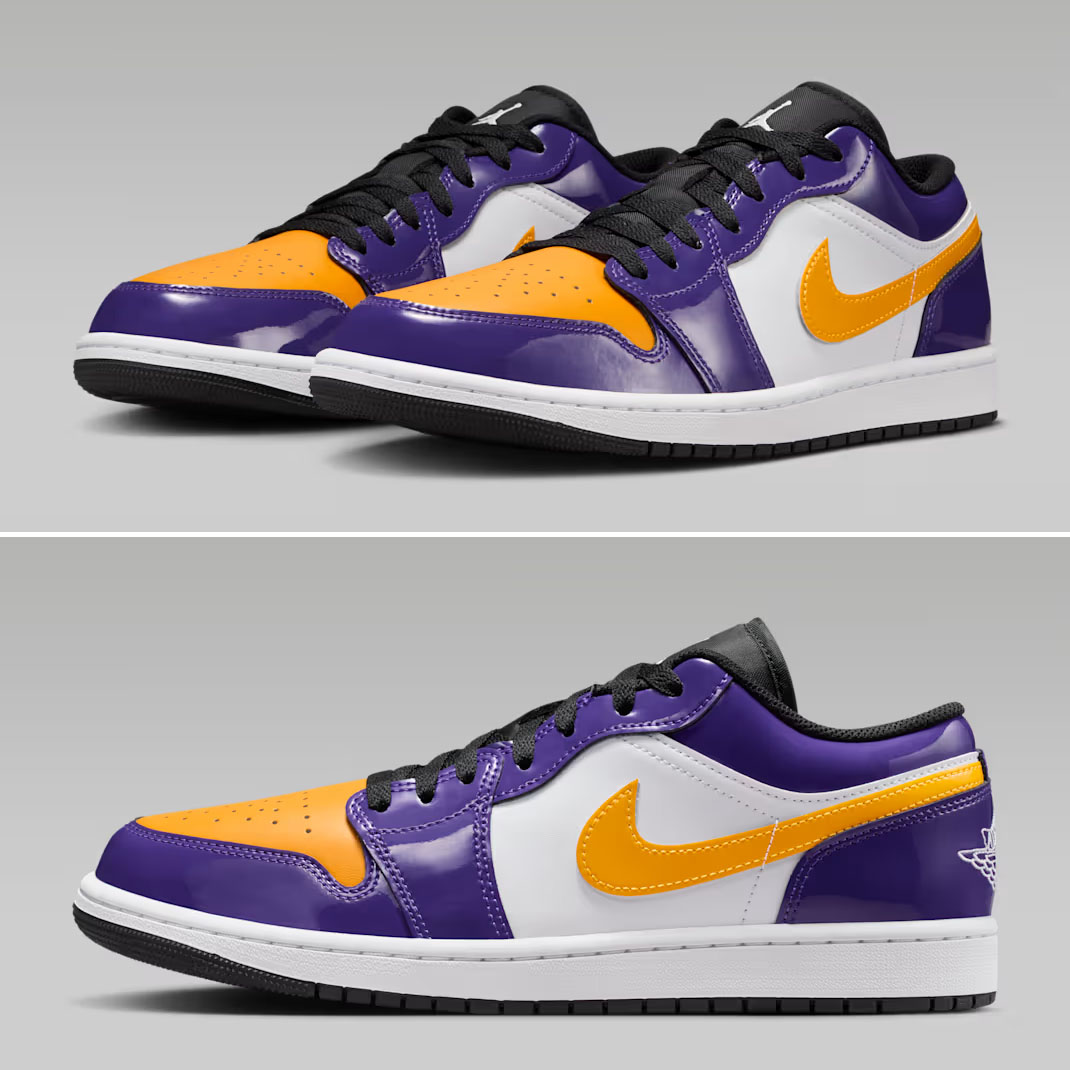 Air Jordan 1 Low SE Lakers + Jordan LA to Chicago T Shirt