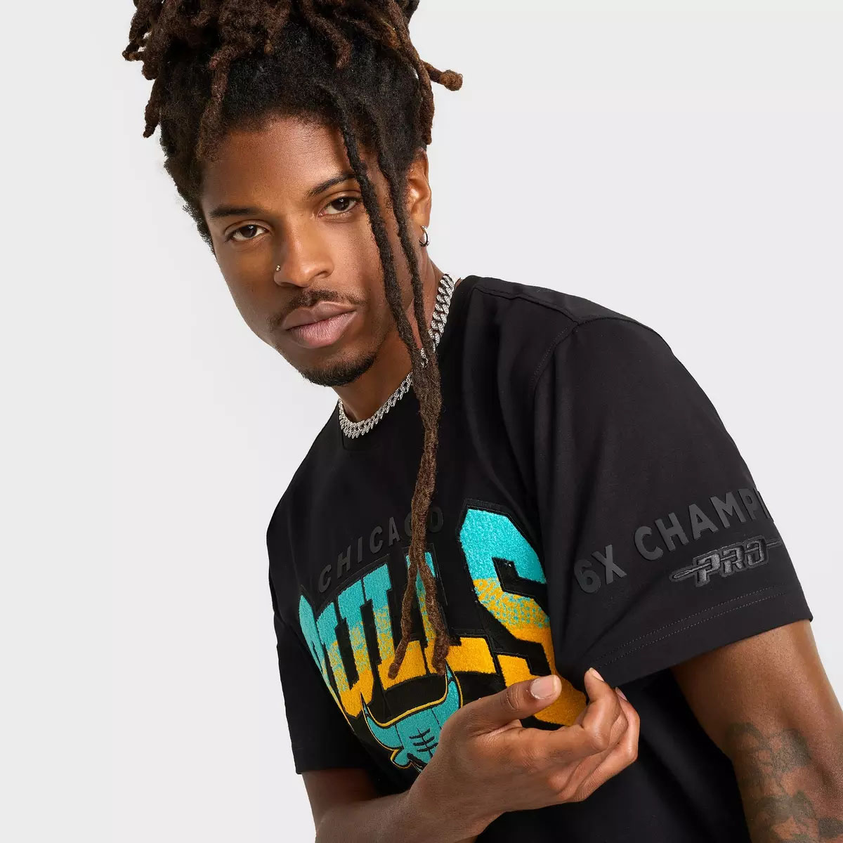 Air Jordan 11 Gamma Blue 2025 Chicago Bulls Pro Standard T Shirt 3