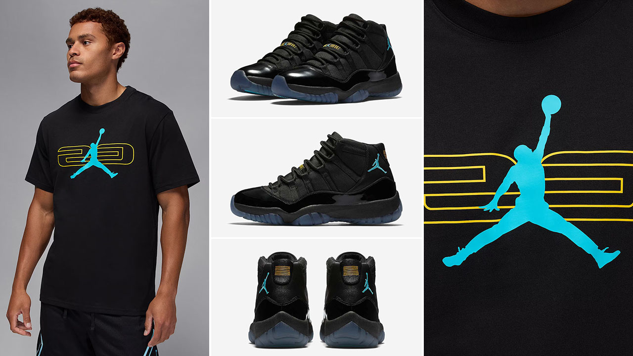Air Jordan 11 Gamma Blue 2025 Mens T Shirt