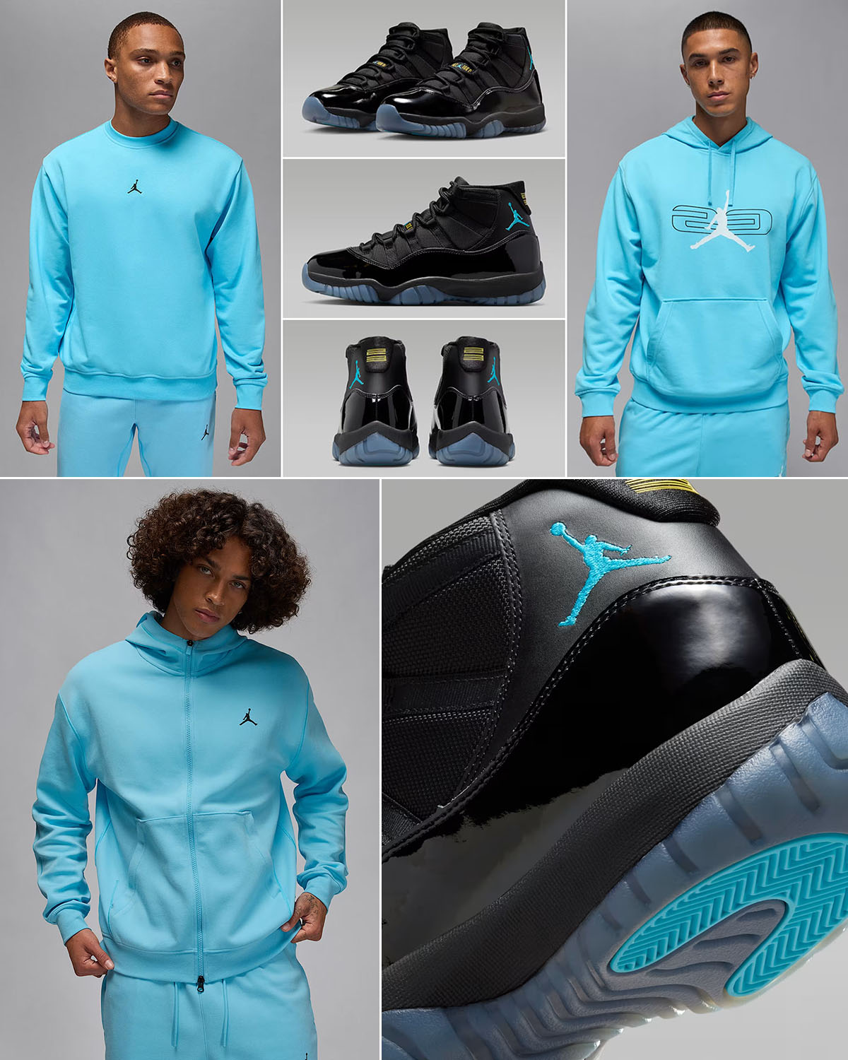 Air Jordan 11 Gamma Blue 2025 x Jordan Sport Dri Fit Apparel Hoodies Pants Outfits
