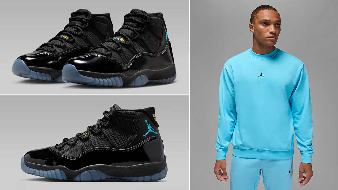 Air Jordan 11 Gamma Blue 2025 x Jordan Sport Dri Fit Sweatshirt