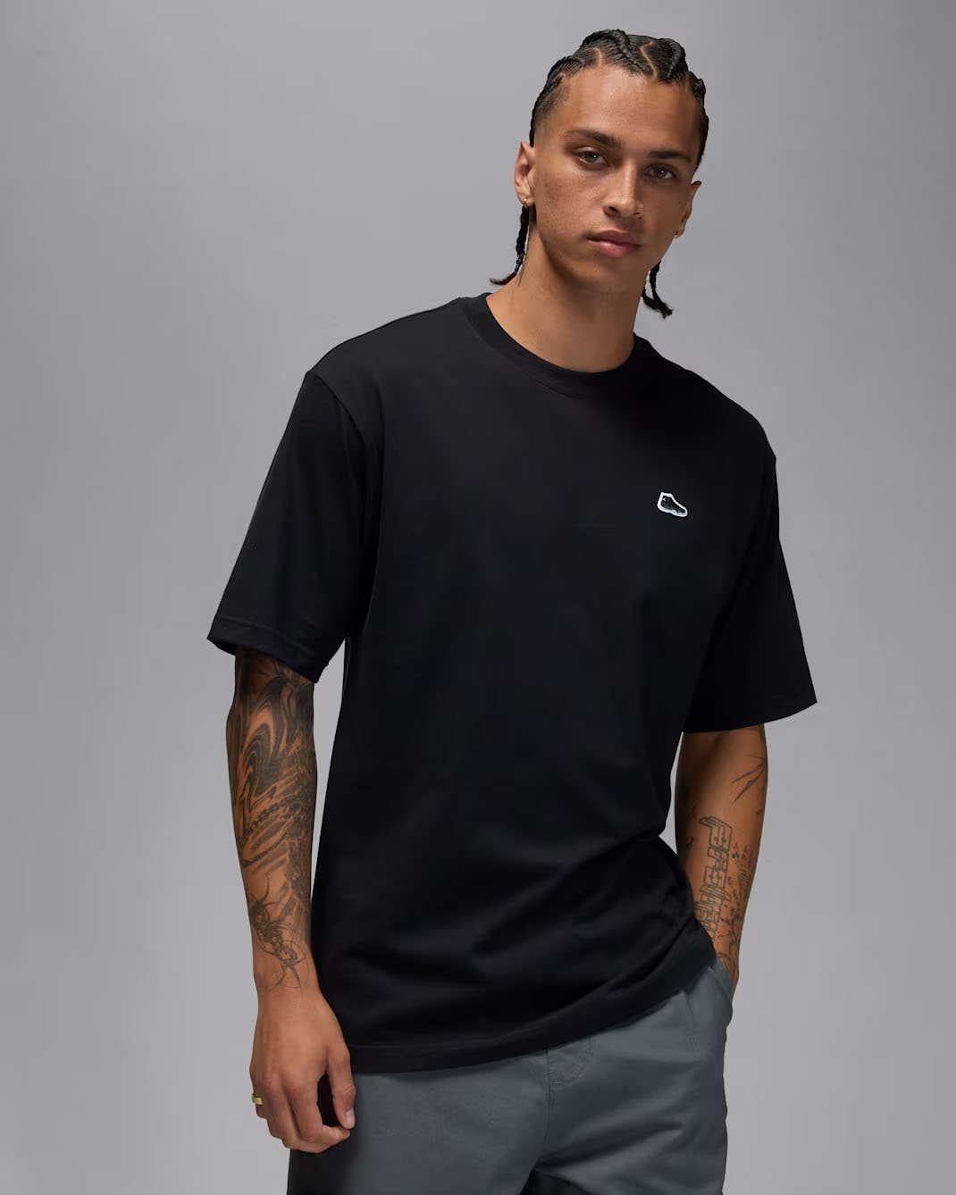 Air Jordan 11 Gamma Mens Patch T Shirt Black 1