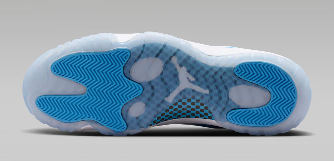 Air Jordan 11 Low UNC White University Blue Mens Sneakers 6